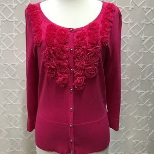WHBM Rosette Cardigan